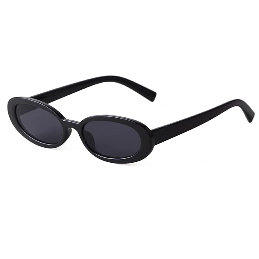 

1PC Vintage Oval Sunglasses Women Luxury Brand Designer Small Oval Sun Glasses Retro Black Red Glasses ladies UV400 Eyewear