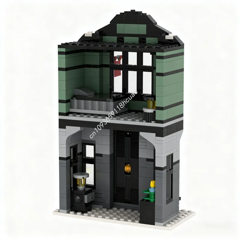 1242 Uds MOC W13 Winter Baker Street modelo bloques de construcción juguetes artesanales para niños ladrillo Modular DIY regalos de navidad