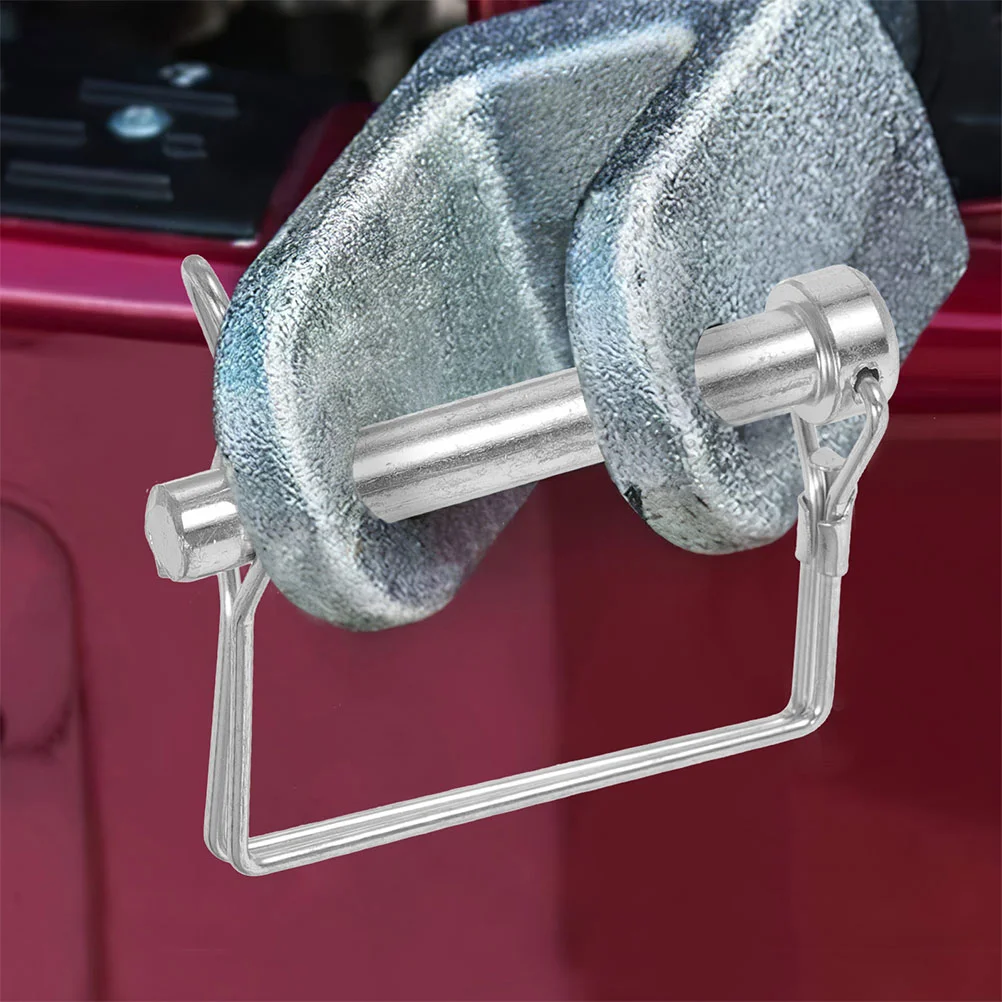 4 Pcs Carbon Steel Safety Pins Trailer Hitch Coupler Locking Pin Clip Parts Accessories Durable hitch pin lock trailer safety