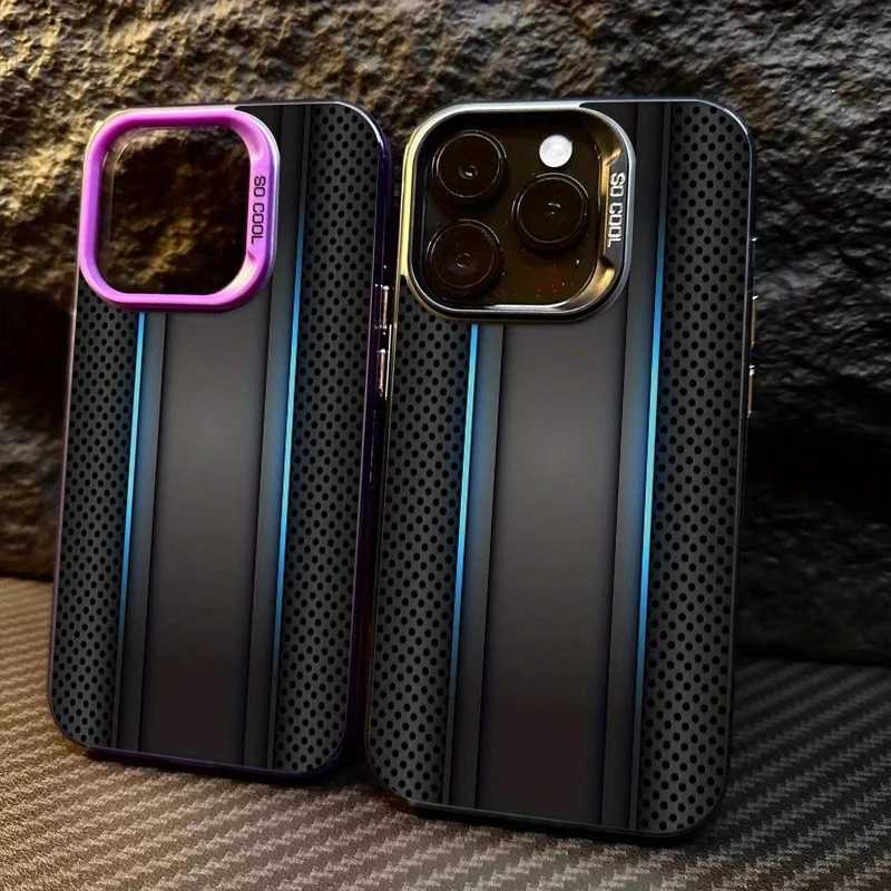 

Dark grey background pattern phone case for iPhone 16 15 14 13 12 11 Pro/ Max/Plus shock-proof rear cover anti-fingerprint