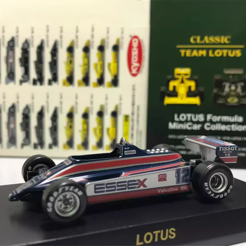 KYOSHO 1:64 Лотос 1980 F1 # 12, имитация сплава, модель автомобиля, статический сувенирный дисплей, подарочная коллекция, игрушки для автомобиля, украшение