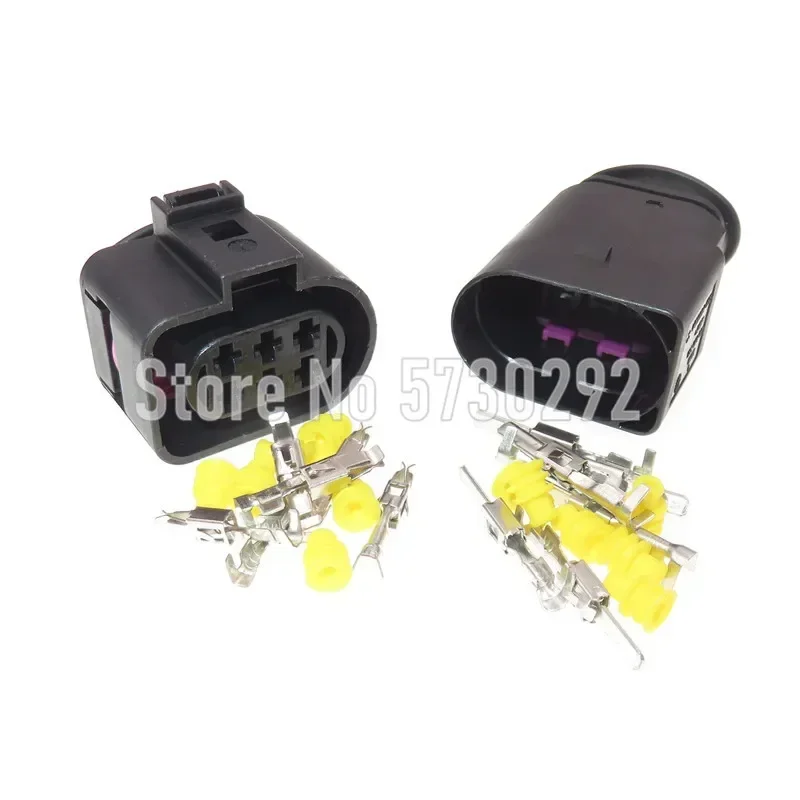 6P 1J0973733 1J0 973 733 3.5 Automobile LSU 4.2 Oxygen Sensor Socket Throttle Connector Wiring Harness For VW AUDI PASSAT Bora