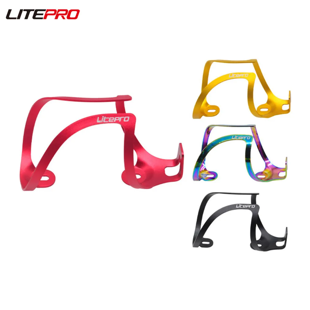 

Litepro Folding Bicycle C-shaped Bottle Cage Water Cup Holder MTB Bike Aluminum Alloy Bottle Holder