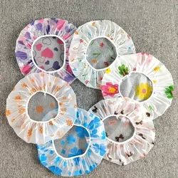 12pcs Waterproof Shower Caps - 100% Waterproof Thickened Single-Layer Head Cover for Women'S Hair Protection