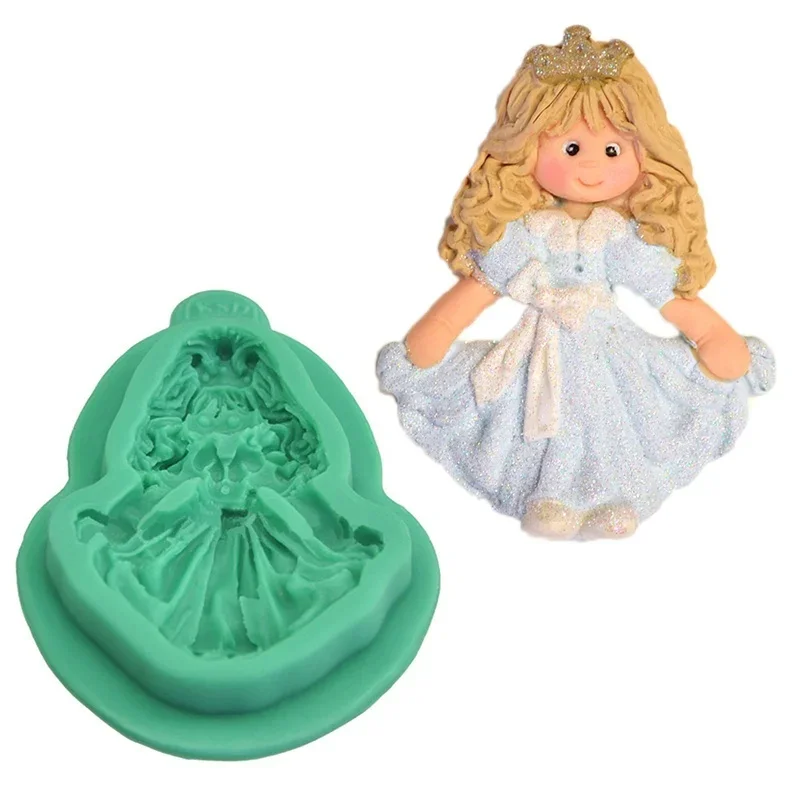 Crown Princess Modeling Silicone Molding Mold Cake Candy Decorative Candy Process Mold Tool Chocolate Mold