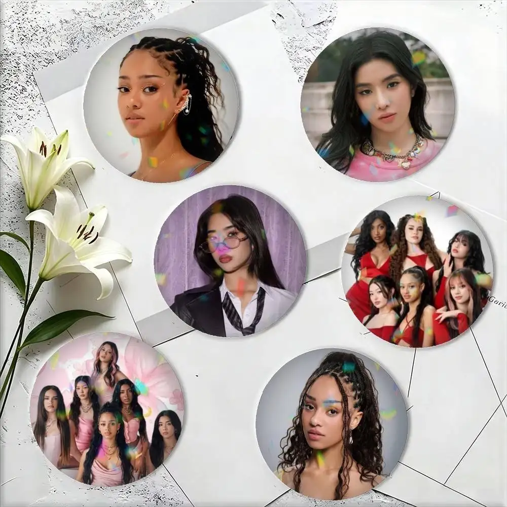 KATSEYE S-Sophia M-Manon 25 32 44 58 75mm Badges Personalized Round Brooches Pins Accessory Gift