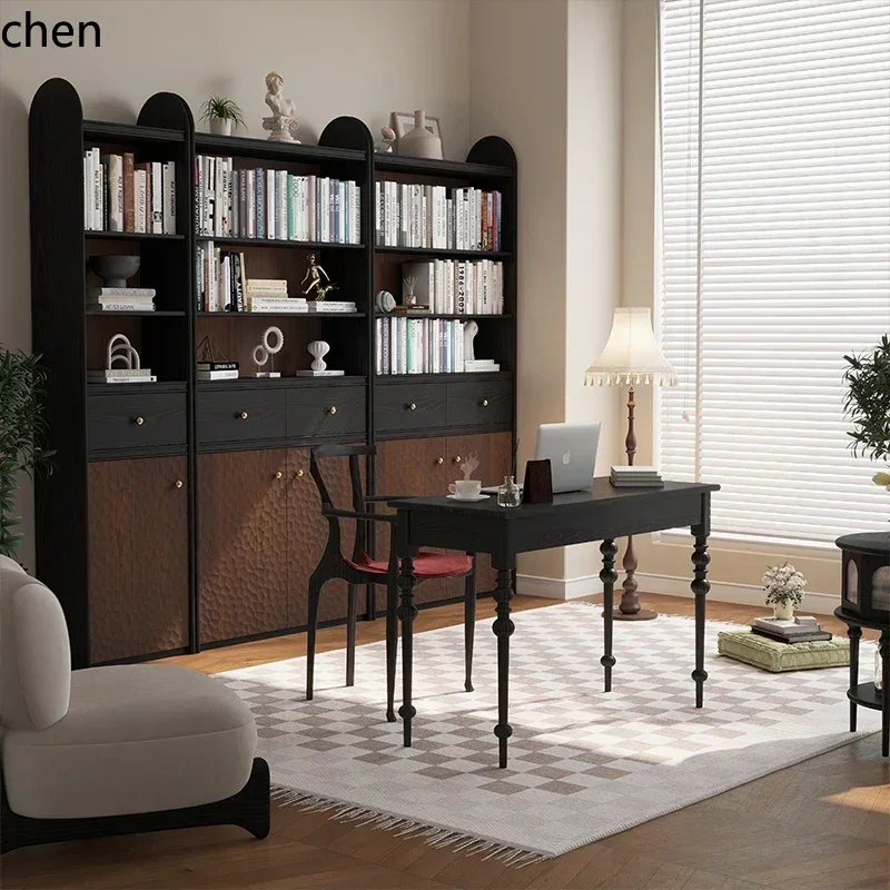 CZ-1  all solid wood desk home study bedroom retro small apartment computer desk writing table living room decoration