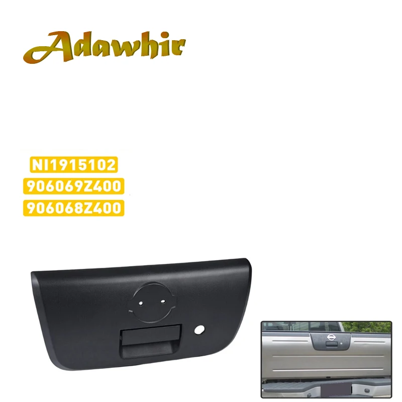 Maçaneta da Tampa Traseira e Trava da Porta Traseira para Nissan Frontier 2001 2002 2003 2004 - Substitui 906069Z400
