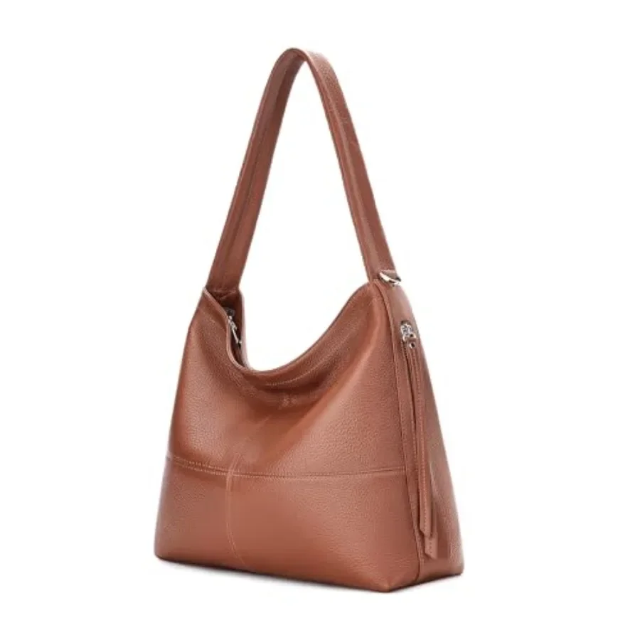 

Genuine Leather Hobo Bags for Women Crossbody Purses Work Tote Bag Designer Shoulder Handbags with 2 Straps