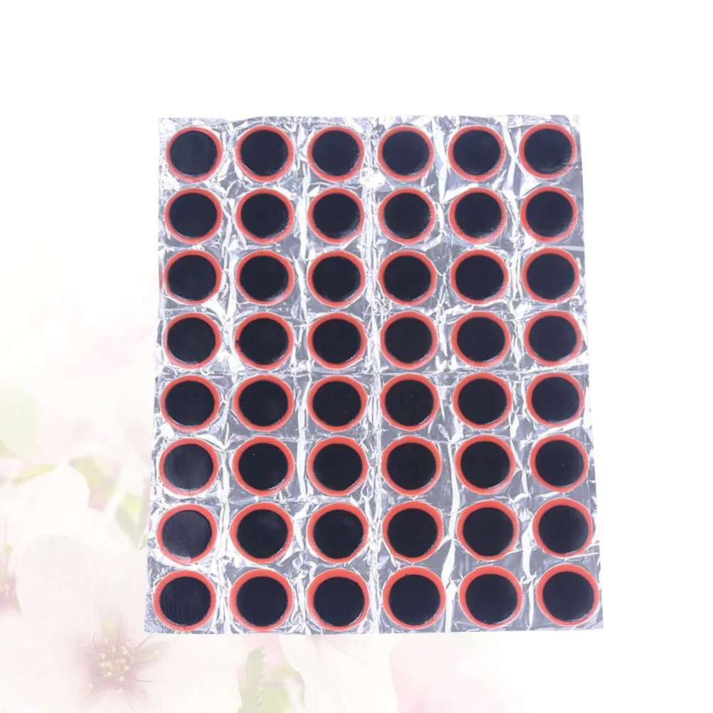 48pcs 25Mm Tire Repair Patches Motorcycle Tubeless Rubber Patch Kit Tyre Puncture Emergency Road Use Light Easy Carry