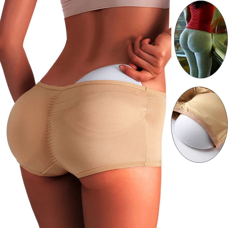 Seksowne urządzenie do modelowania sylwetki majtki kobieta Butt Lifter bielizna fałszywa bezszwowa bielizna Push Up majtki z wypełnieniem pośladki czopiarki Butt Lifter