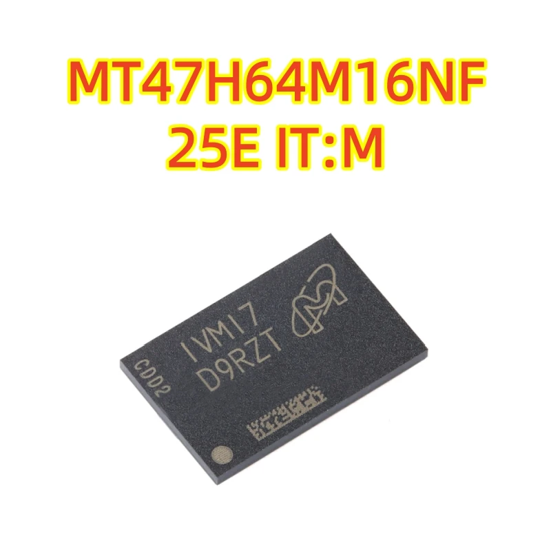 Original MT47H64M16NF-25E IT:M Silkscreen: D9RZT FBGA-84 1Gb DDR2 SDRAM memory chip, 100% brand new chip