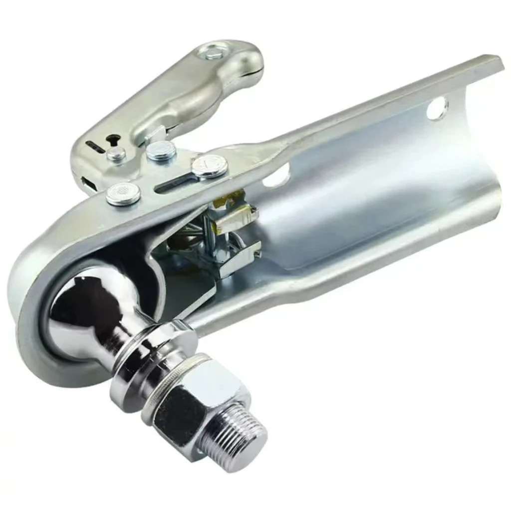 European 50 mm Steel Quick Trailer Coupling for Connecting Trailers to Hitches and Tow Vehicles