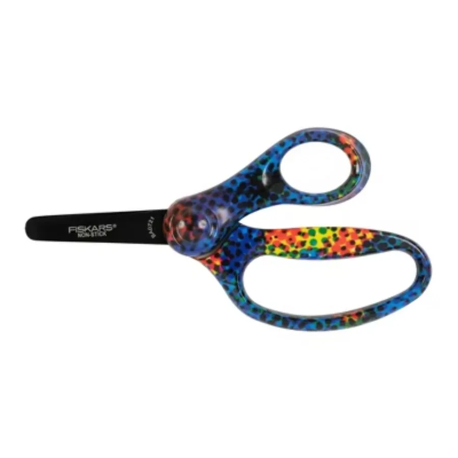 5-inch children's scissors: child-friendly, available in multiple colors, metal and plastic