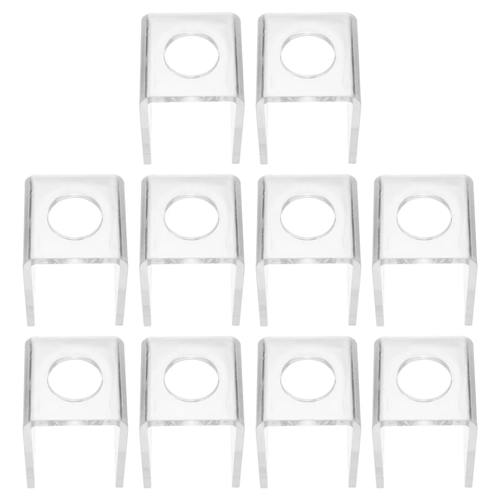 10 pz Fai Da Te Rossetto Stampo Del Basamento Riutilizzabile Balsamo Per Labbra Anello Stampo Titolare Strumenti di Trucco Portatile Staffa Per La Produzione di Rossetto Fatto In Casa