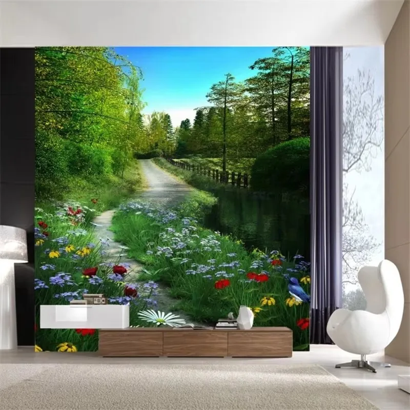 

Пользовательские 3d фреска лесная дорожка крыльцо обои домашний декор гостиная декор коридора по 1940 авеню обои для прихожей