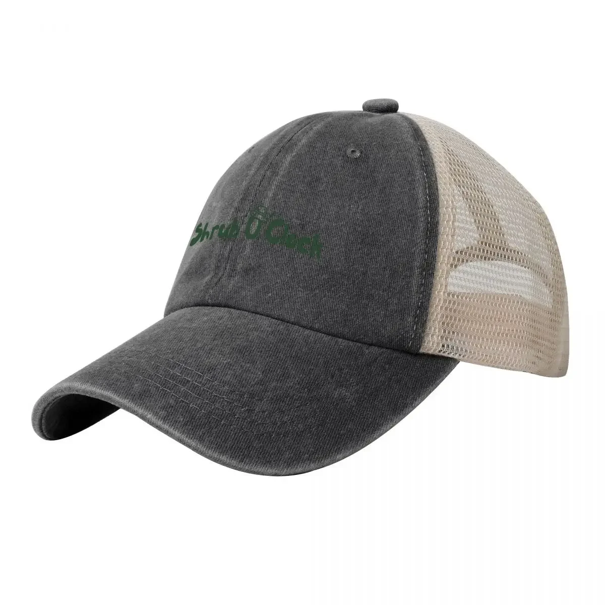 Craig Mclachlan: Shrub O'Clock in Green Cowboy Mesh Baseball Cap summer hat Beach Bag Snap Back Hat Women's Men's