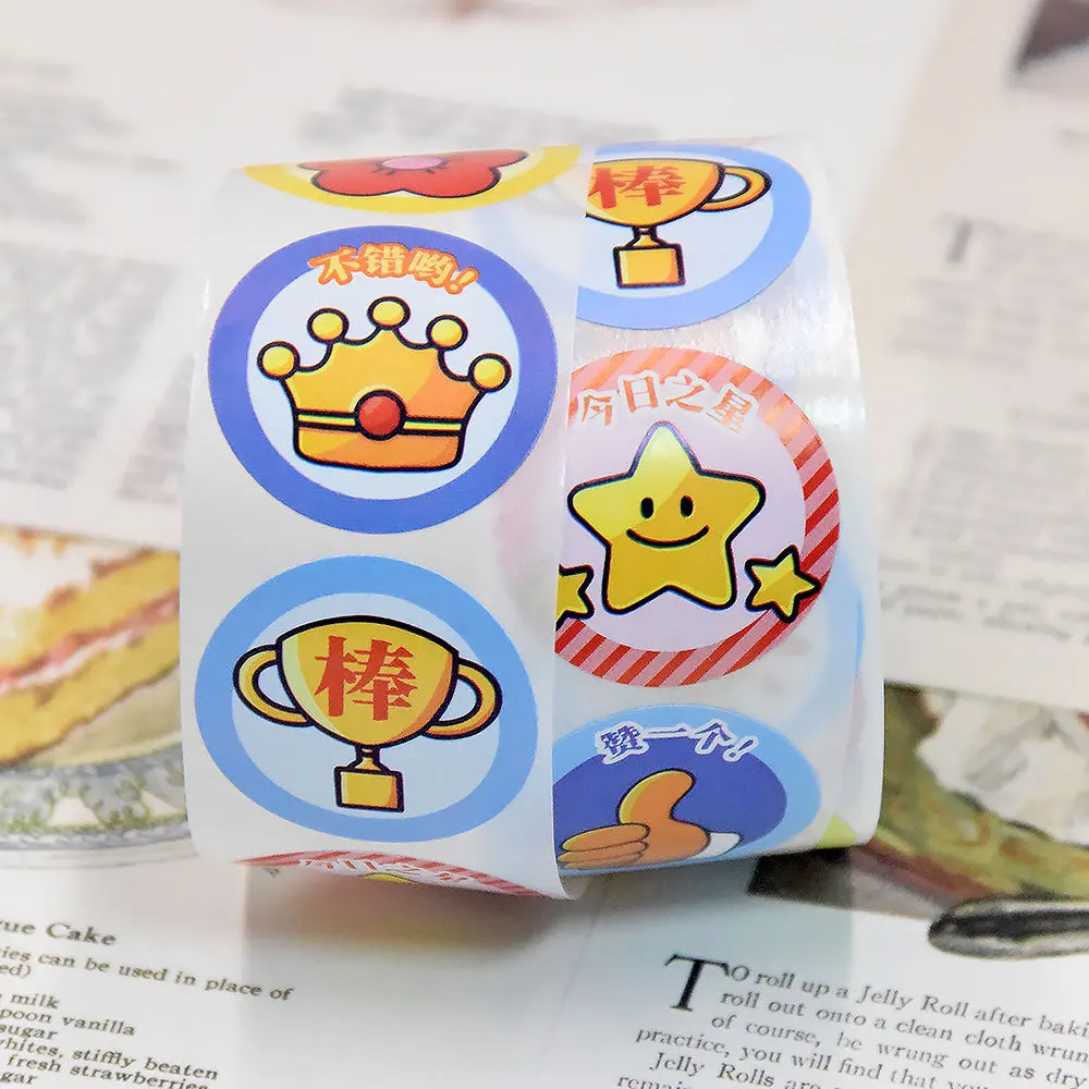 500Pcs Capybara Stickers Roll 1'' Cute Animal Stickers for Kids Stickers,Teacher Reward Supplies Colorful Stickers for Classroom