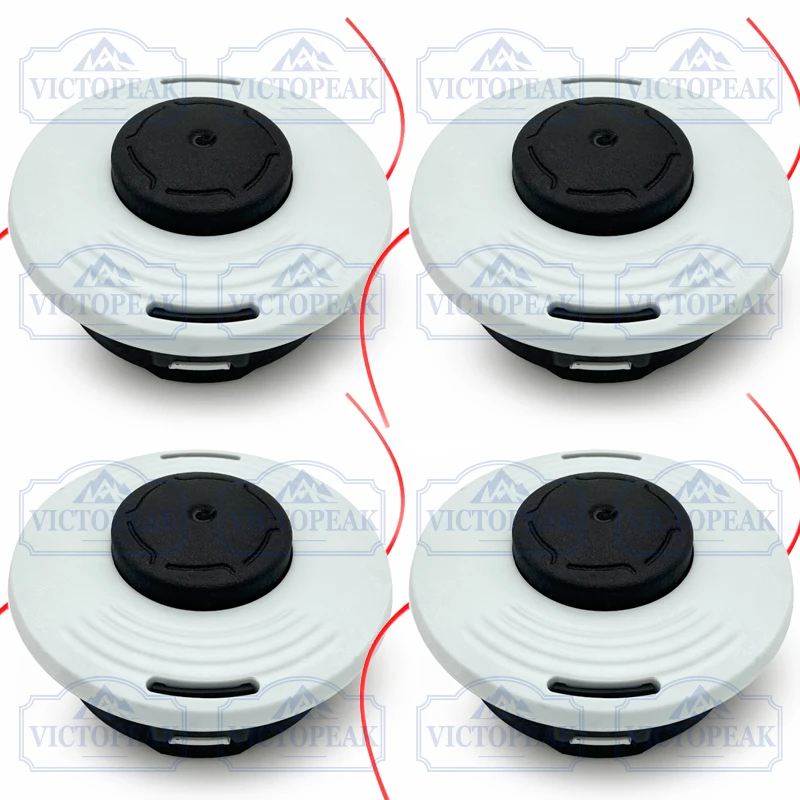 Victopeak Automatic 46-2 Trimmer Head 4Pcs M12x1.5mm Grass Trimmer Head For Brush Cutter Lawn Mower Parts Garden Power Tools