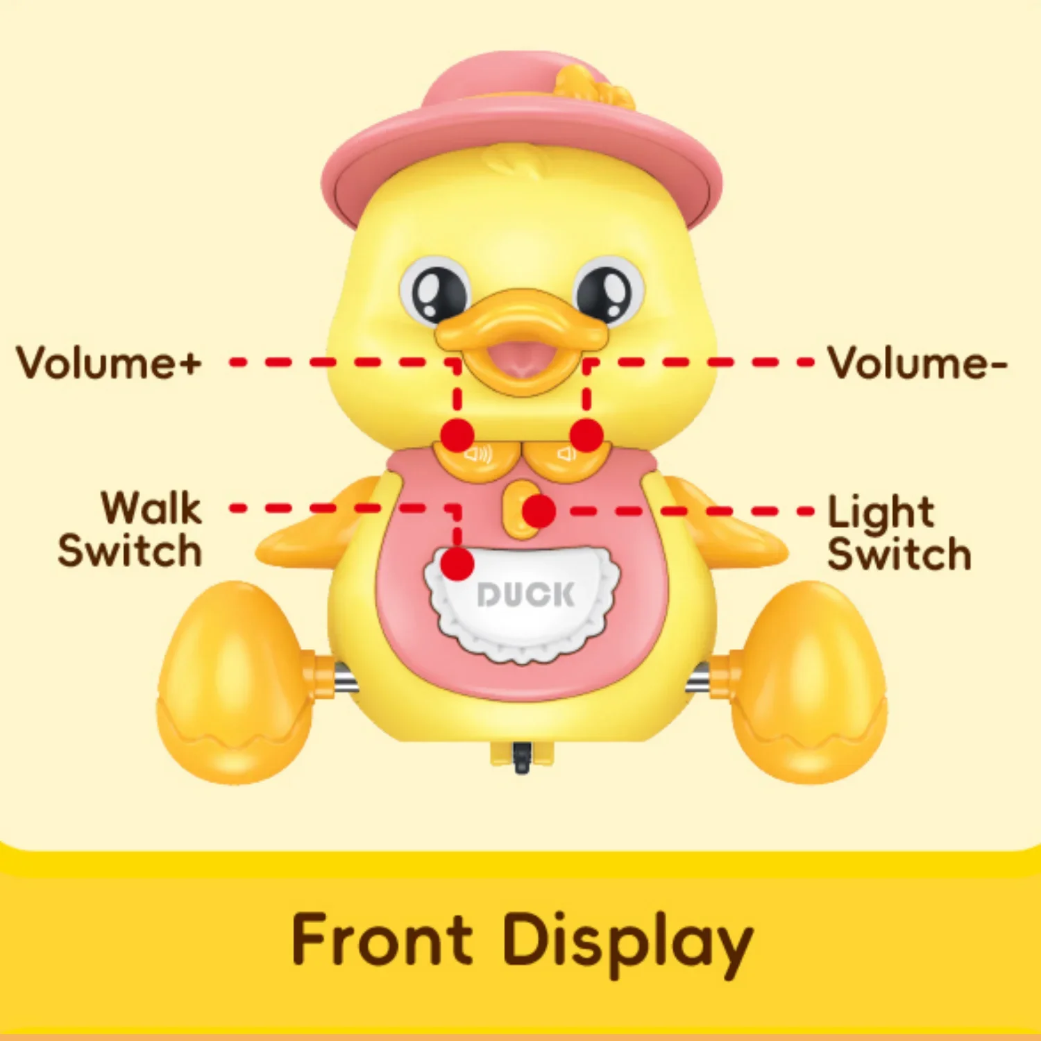 Brinquedos rastejantes aprendizagem precoce interativo rastejando luz noturna presentes para meninos meninas dança musical pato conjunto crianças