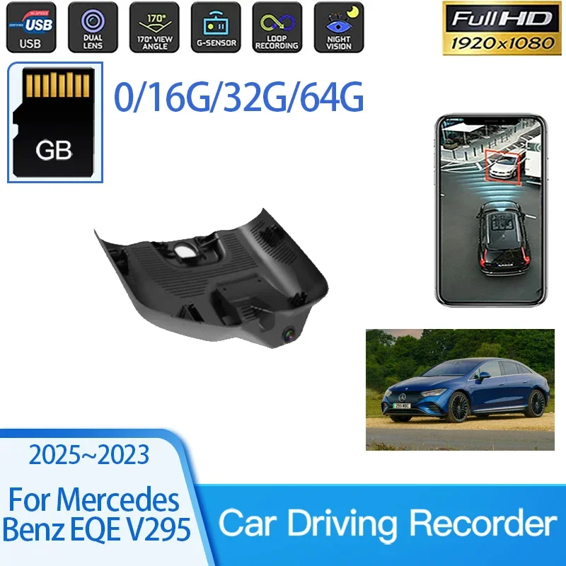 

Car Dashcams For Mercedes Benz EQE V295 2023 2024 2025 Dash Cam Voor Players Auto Road Recorder WIPI Camera DVD Auto Accessories