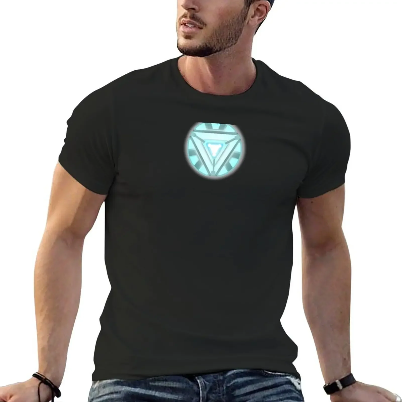 Arc Reactor T-Shirt plain kawaii clothes hippie clothes plus size men clothing