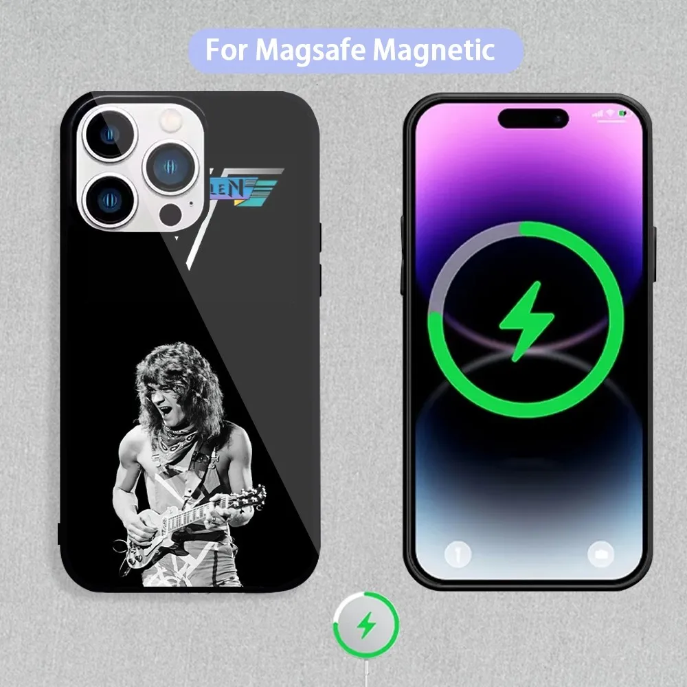 Singer E-Eddie V-Van Halen Phone Case For Magnetic Inductive Charging iPhone 11 12 13 14 15 Max Pro Mini Plus Shell