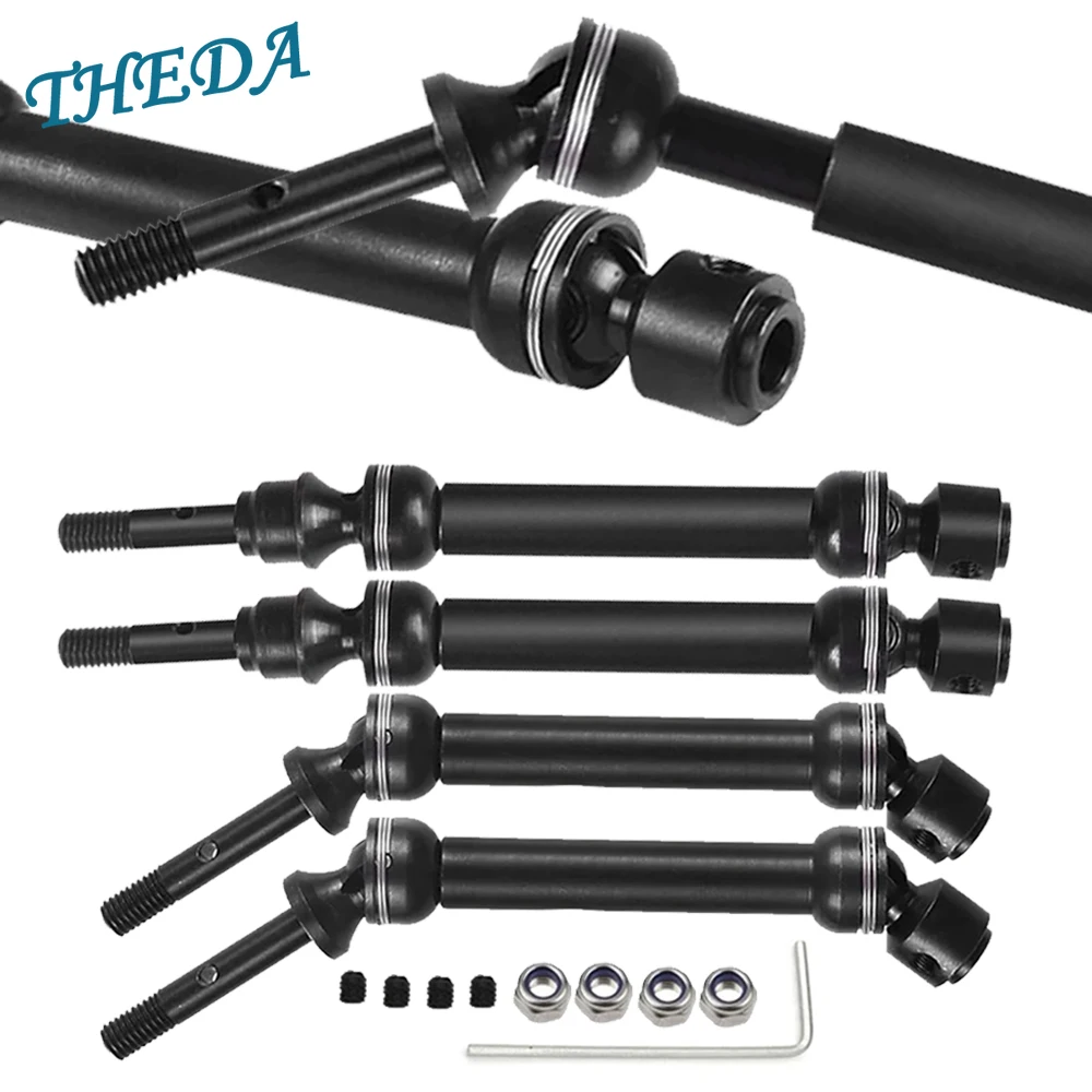 Metals Split CVD Steel Front Rear Drive Shaft Assembly Heavy Duty for 1/10 Traxxas Slash 4X4 SLA017 SLA018 Upgrade Parts