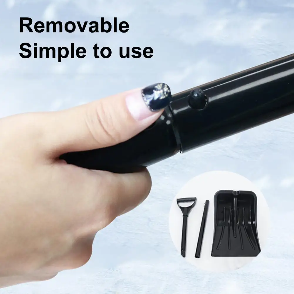 96*25 سنتيمتر مجرفة الثلج صلابة عالية الصدأ واقية سيارة معدنية مجرفة الجليد سبائك الألومنيوم مجرفة معدات التخييم المحمولة للخارجية