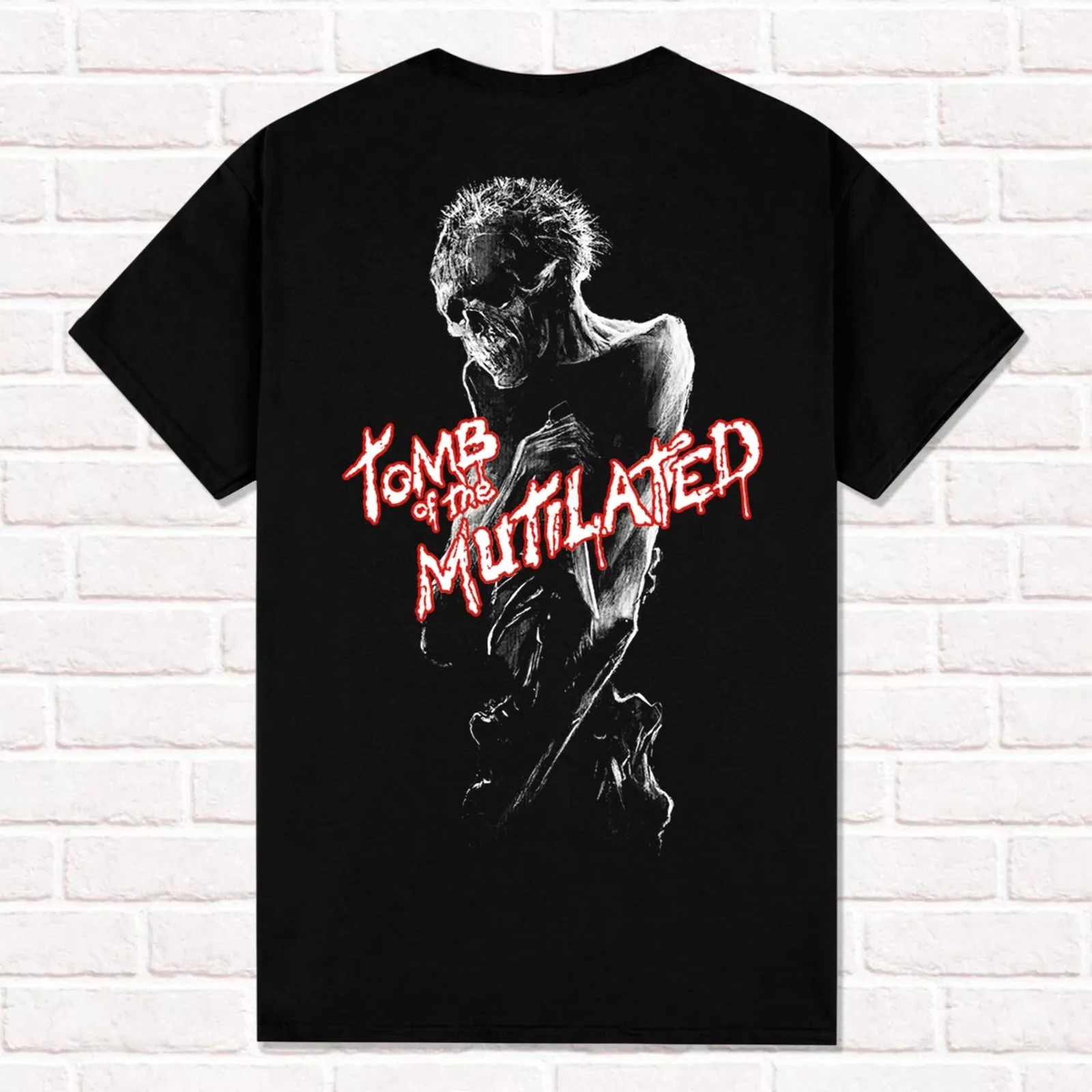 T-shirt nera Cannibal Corpse Tomb of The Mutilated 1992 Brutal Death Metal Tees Tops Cotton manica corta unisex High Street