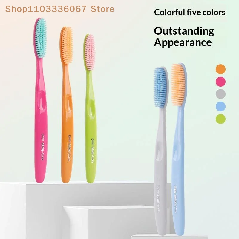 【HLS】【HB】5 PCS Adult Toothbrush Head Extended Widened Individual Packing Advanced Soft Bristle For Daily Oral Cleaning