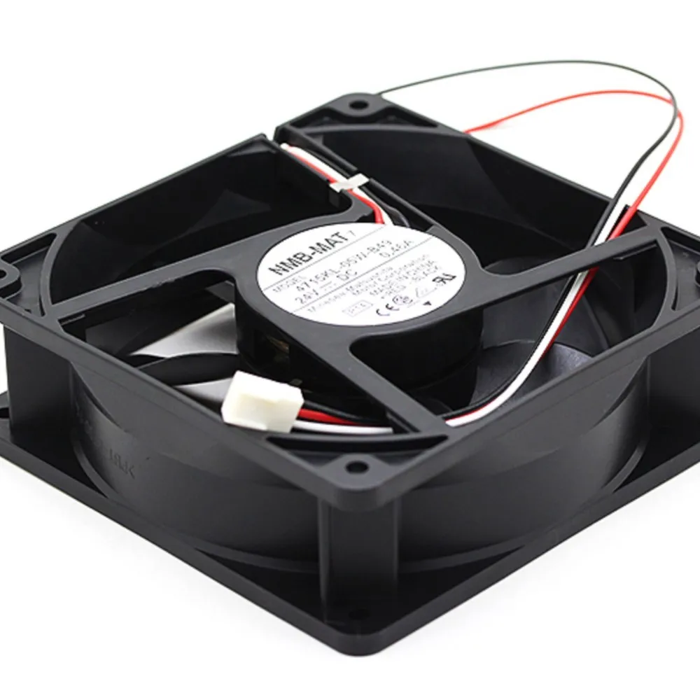 

Вентилятор осевой 120 мм 24 В для NMB 4715KL-05W-B49, 130 CFM, с двойным шарикоподшипником, для преобразователей частоты и промышленных серверов