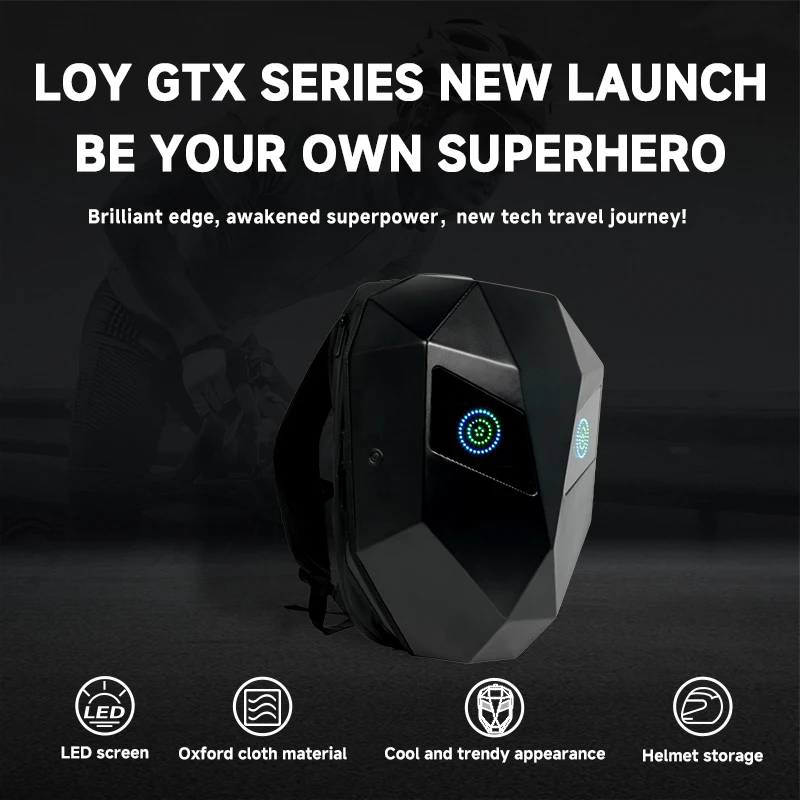 

Светодиодный рюкзак LOY G1 Knight: ABS+PC, круглый светильник с 53 бусинами, кнопка управления, блок питания, модный светящийся выбор.