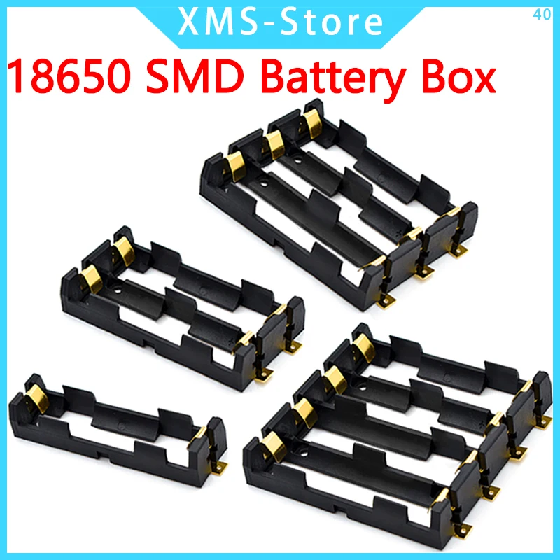 

1x2x3x4x 18650 SMT Battery Holder 18650 SMD Battery Box Storage Case Container Power Bank With Bronze Pins Rechargeable SMT