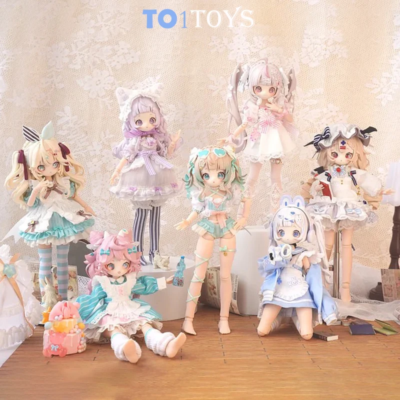 In Stock OneMore Sugar Girls MJD 1/8 Movable Joint Blind Box Toys Mystery Box Dolls Desktop Action Anime Figure for Girls Toy