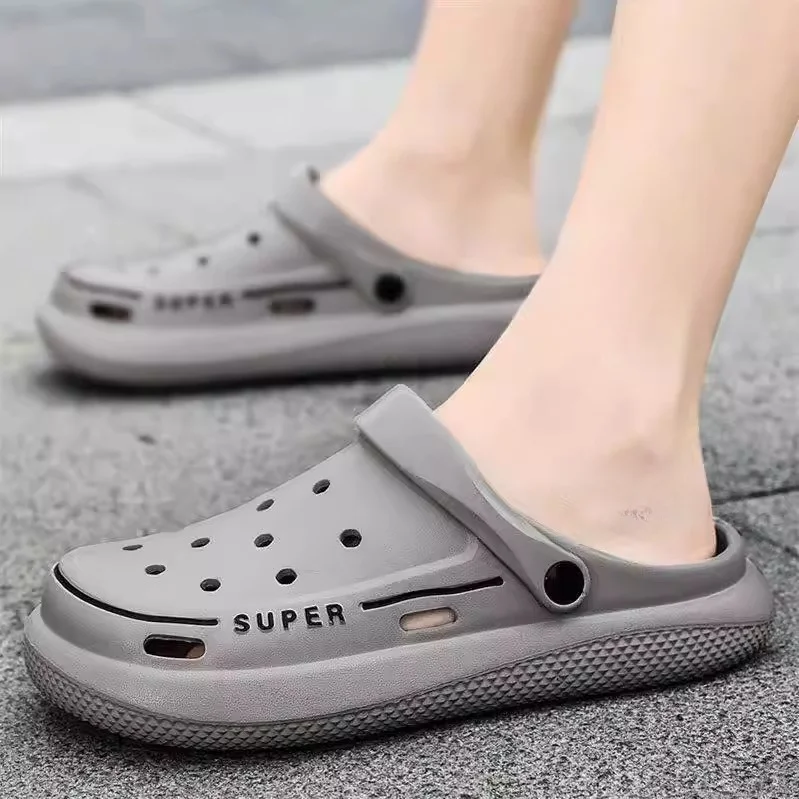 

Men's Summer Outdoor Sandals Open-Toe Slip-On Breathable EVA Thong Slippers Lightweight Comfortable Beach Shoes Casual Footwear