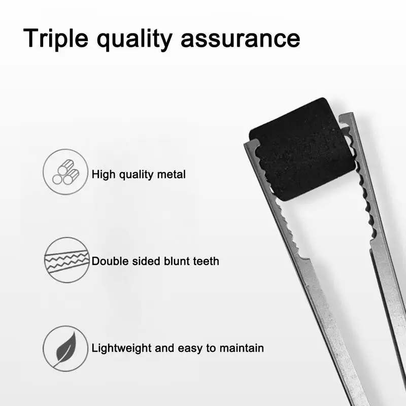 Grill Tongs Fireplace Tongs Charcoal Tong Carbon Fire Pliers Portable And Long Fireplace Tongs Heavy Duty Charcoal Tong For