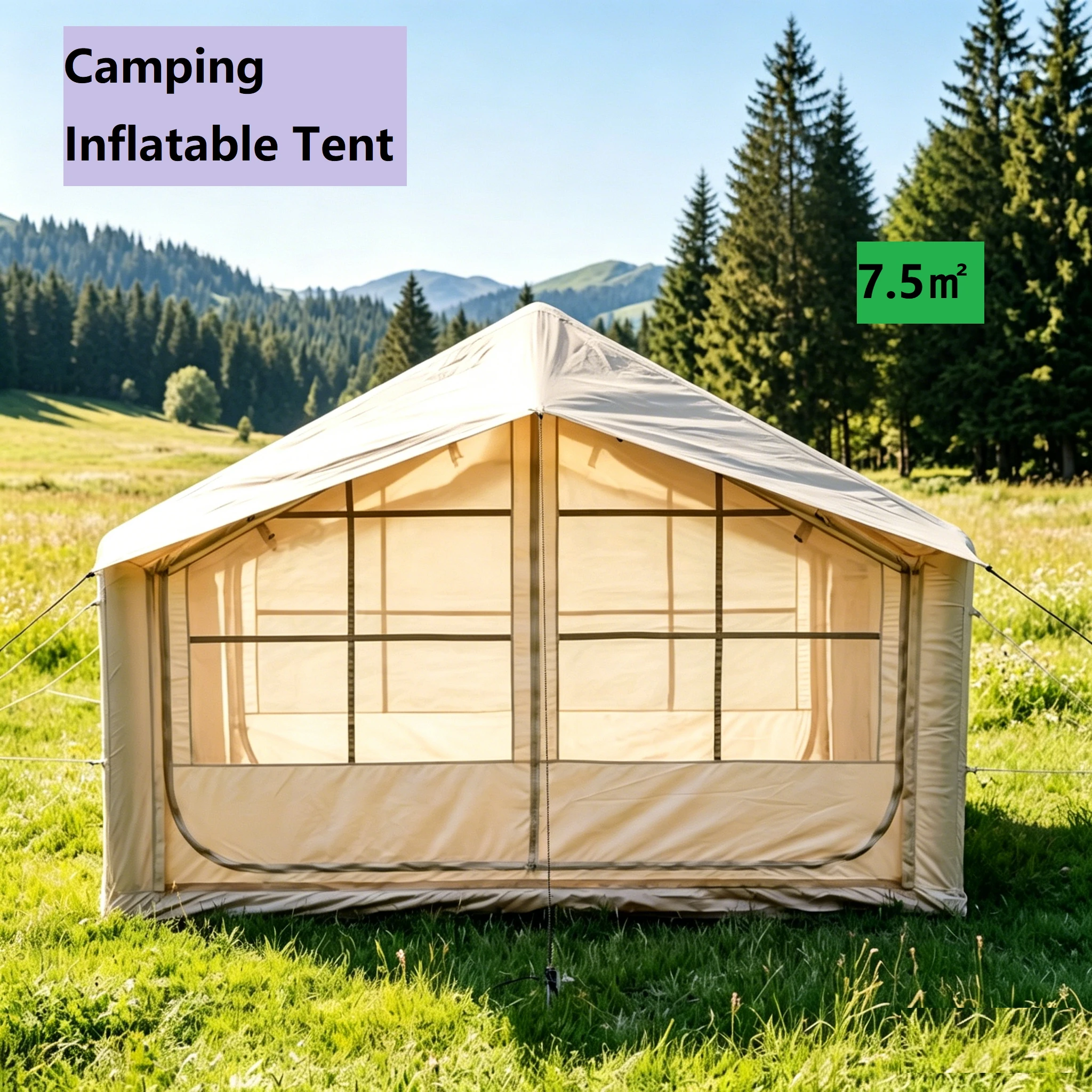 FOODLINE Glamping Tent Spacious Multi‑person Luxury Camping Tent For Outdoor Glamping Farm Tour Accommodation