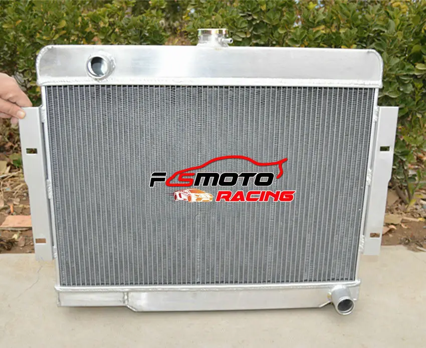 Aluminum Radiator + Fans For Jeep CJ Series CJ5 CJ7 w/ Chevy V8 1972-1986 1985 1984 1983 1982 1981 1980 1979 1978 1977 1976 1975