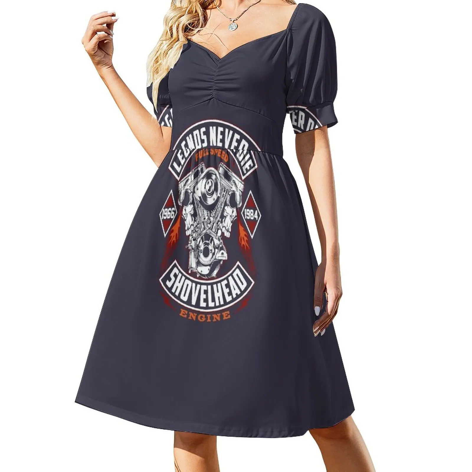 

Most Important Biker Motorcycle Shovelhead Halloween Holiday Sleeveless Dress dress for woman dress long sleeve dress