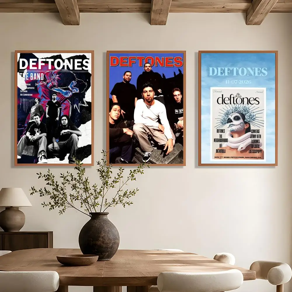 Music-Alternative Metal Classic Deftones Poster Wall Art Poster HD Waterproof PP Print Bedroom Living Room Office Decor Gift