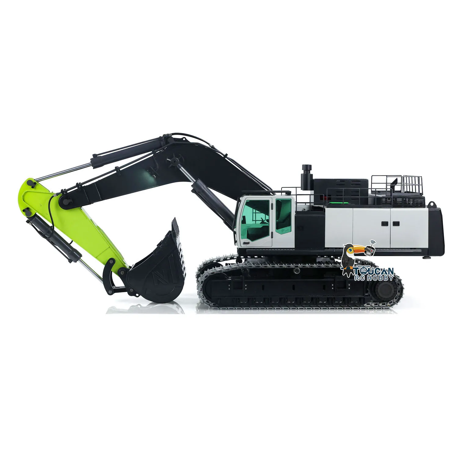 Heavy Duty Machine ZE960G 1/12 RC Hydraulic Excavator RTR Double Pump Radio Control Metal Construction Digger Smoke Light Sound