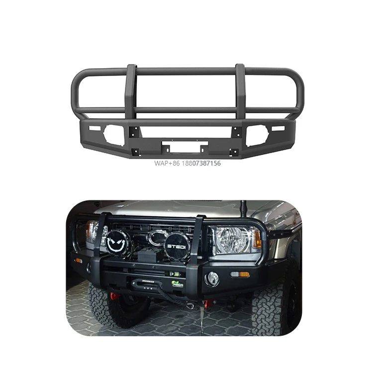 

Front Bumper Bull Bar for LC71-79 4x4 Off-road Pickup Exterior Accessories Steel Guard Front Bumper with Winch Bracket
