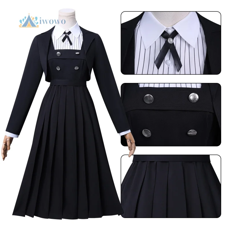 

Anime Rock Is A Lady's Modesty Cosplay Shiraya Tamaki Costume Japanese JK Black School Uniform Skirt Woman Cute Campus Suit