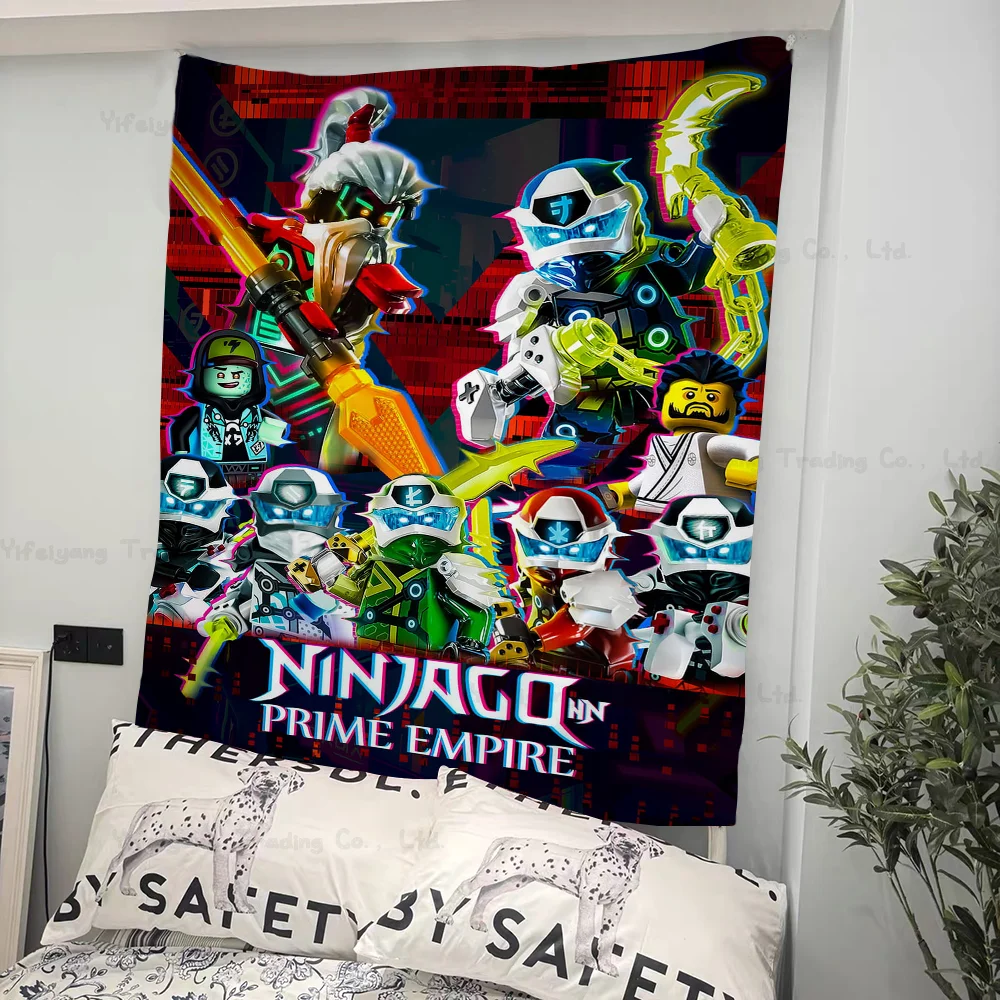 Cool L-LEGOs Cartoon N-Ninjago Cartoon Tapestry Home Decoration Hippie Bohemian Decoration Divination Home Decor