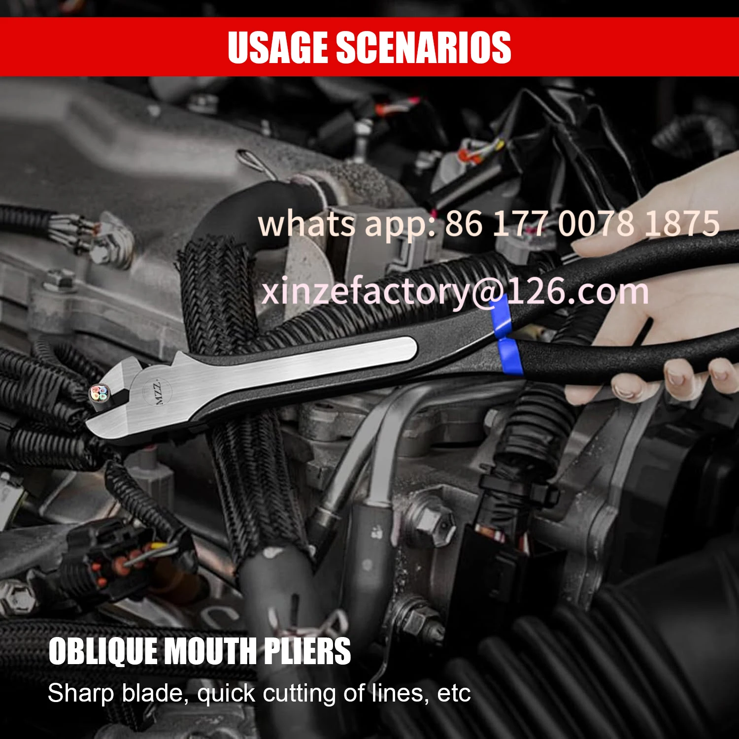 Customizable 3/5Pcs Hose Gripper Plier Carbon Steel Spark Plug Removal Pliers Long Handle Car Electrical Disconnect Plier