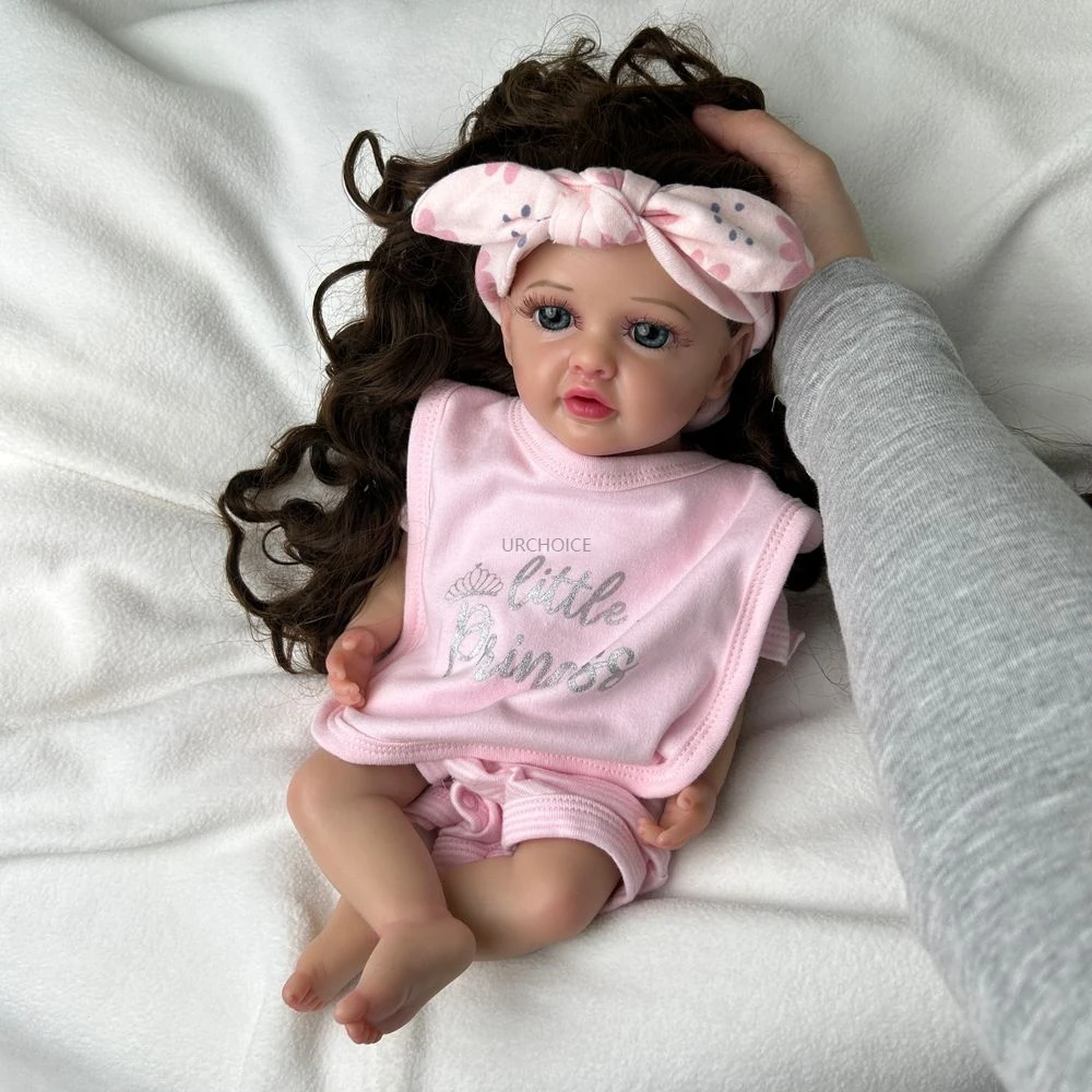 16Inch High-Simulation Silicone Reborn Baby Girl Lifelike Details Durable Materials For Role-Playing Christmas Gift Kids Toy