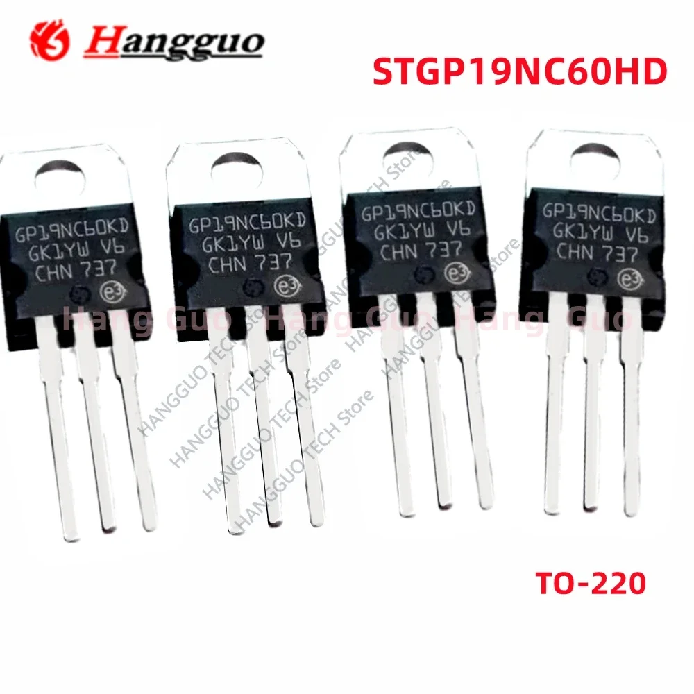 

10PCS/Lot Original STGP19NC60HD GP19NC60HD TO-220 MOSFET 19A 600V field effect tube