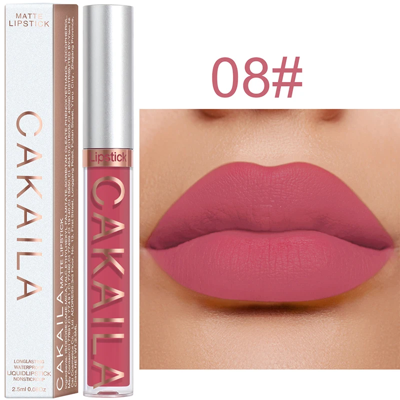 HEIßER 2,5 ml Flüssigen Lippenstift Mehrfarben Lippenstift Für Lippen Beständig Langlebig Matte Lippenstift Sexy Lip Gloss Kosmetik Für Frauen