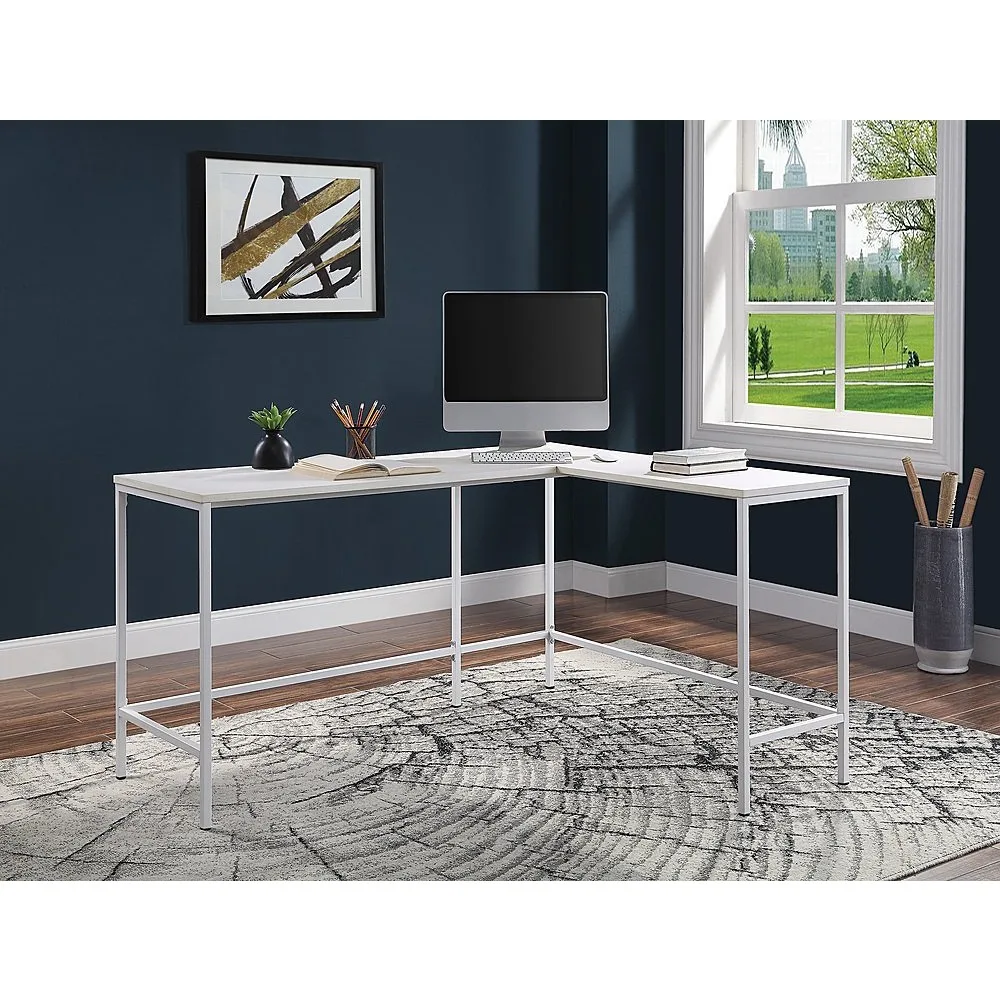 Contempo L-Shaped Table - White Oak